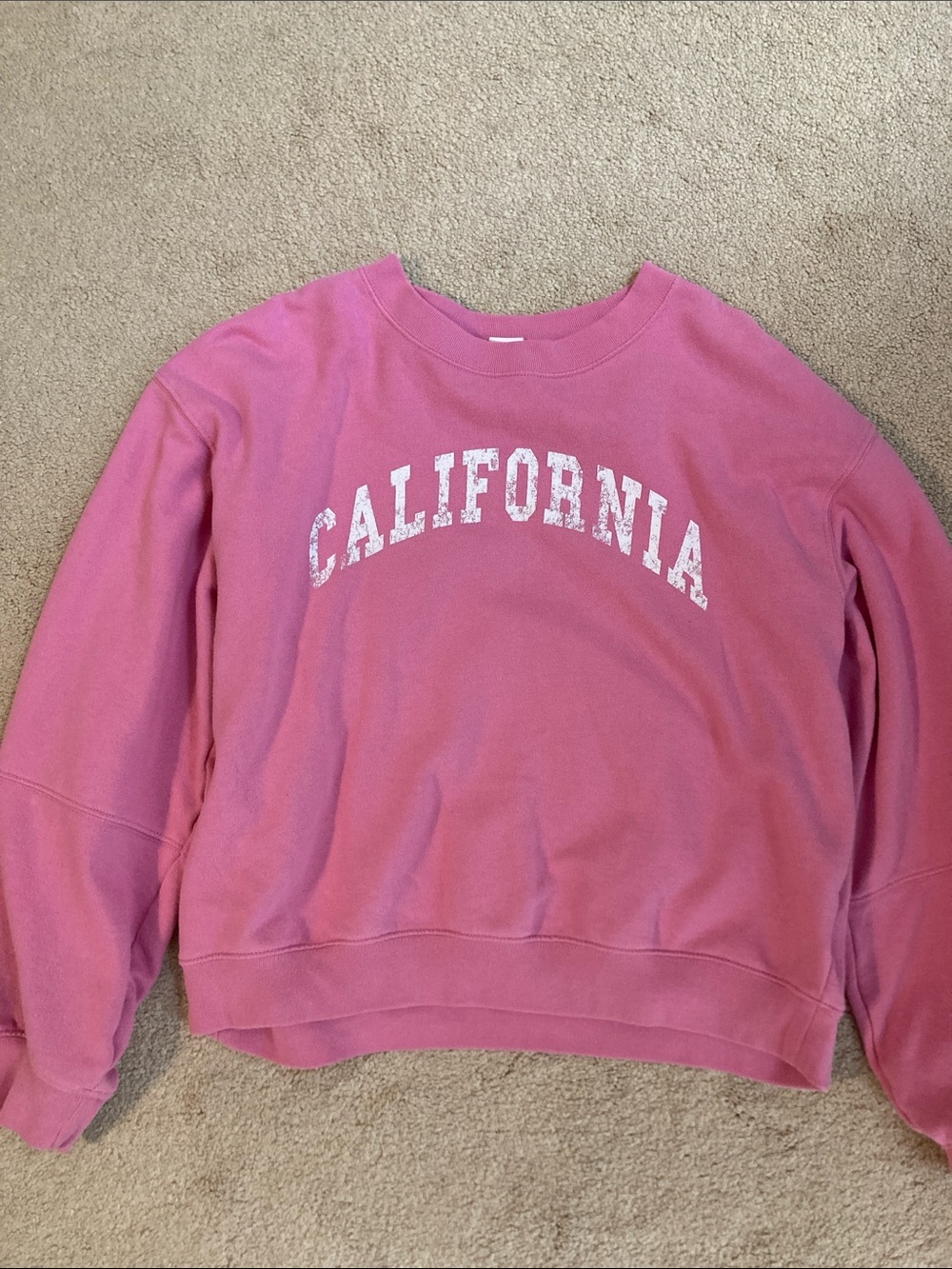 GAP Pink Crewneck Sweatshirt with Logo Tag